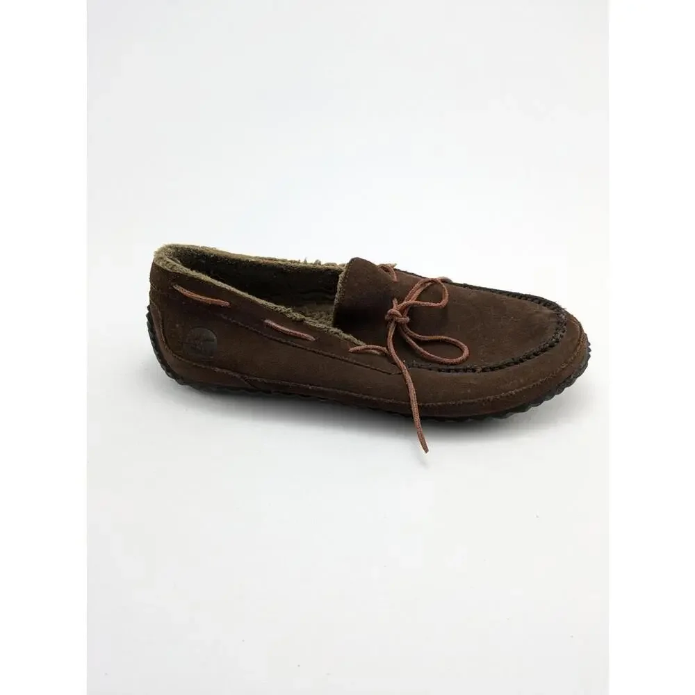 Mens Sorel Maddox Moc Slippers Brown Suede‎ Faux Fur Lined Comfort Shoes Size 14